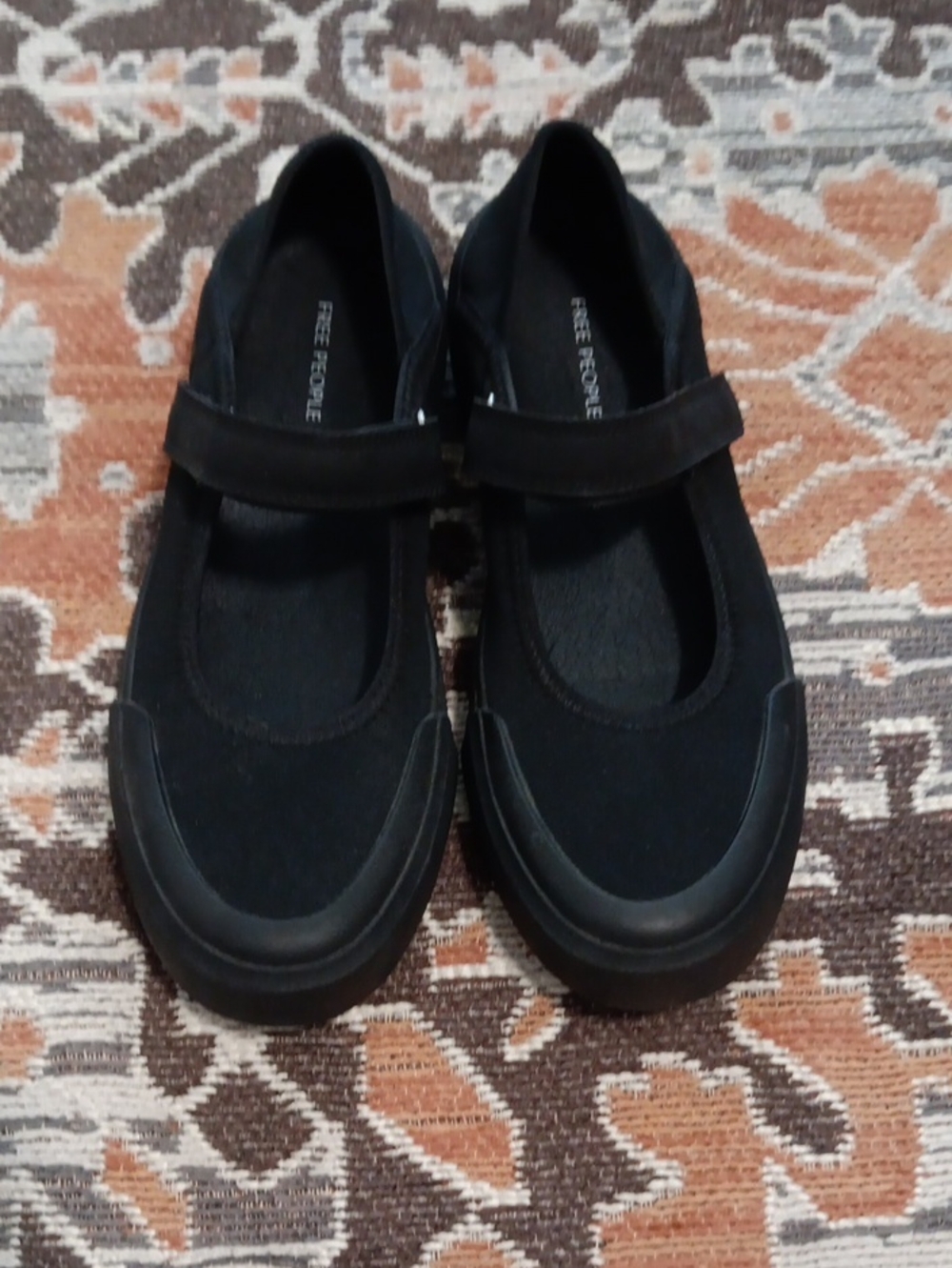 Free People Black Mary Jane Flat